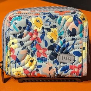 Lug Splits Compact RFID Wallet - Wildflower Multi, LIKE NEW ✨DISCONTINUED!✨